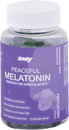 Gumené tablety s melatonínom Peaceful Melatonin sway