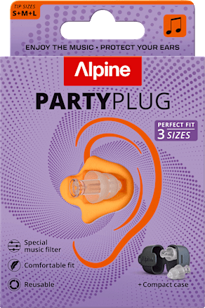 Ohrstöpsel Party Plug (3 Paar Gr. S, M, L) ALPINE