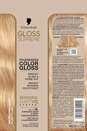 Glossing Natürliches Blond Schwarzkopf CREME SUPREME