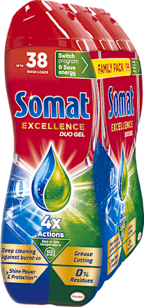 Excellence Premium 5 v 1 přípravek na mytí nádobí v myčce 3x684 ml Somat