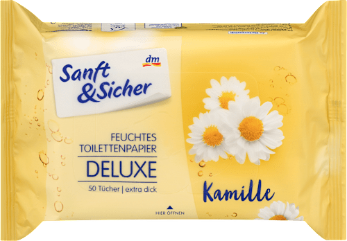 Feuchtes Toilettenpapier Deluxe Kamille Sanft&Sicher