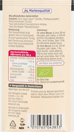 Geliermittel, vegan (3x6 g) dmBio