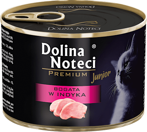Mokra karma dla kota junior bogata w indyka Dolina Noteci Premium