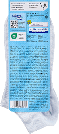 Sneakersocken mit Bambus-Viskose blau Gr. 35-38 Fascino