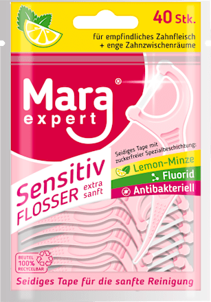 Zahnseidesticks Sensitive Flosser Mara