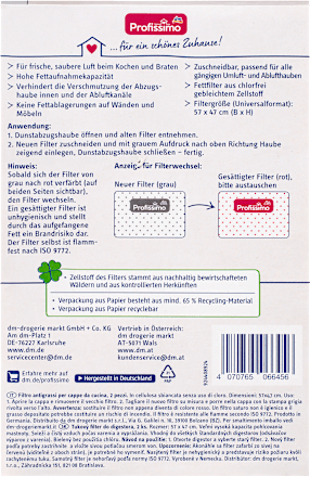 Fettfilter Dunstabzugshauben Profissimo