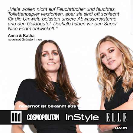 Feuchtschaum für Toilettenpapier Nachfüllpack  nevernot