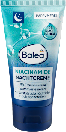 Krem do twarzy na noc niacynamid Balea