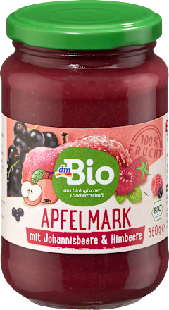 Apfelmark mit Johannisbeere & Himbeere dmBio