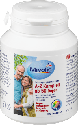 Prehransko dopolnilo z vitamini, minerali in luteinom Mivolis