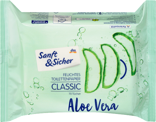 Feuchtes Toilettenpapier Classic Aloe Vera Sanft&Sicher