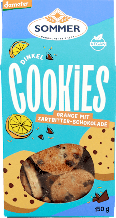 Cookies Dinkel Orange mit Zartbitter-Schokolade SOMMER