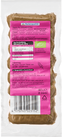 Seitan Rostbratwürstchen dmBio