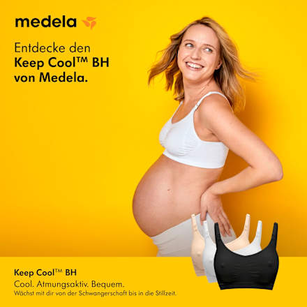 Schwangerschafts- und Still-BH Gr. L Keep Cool, weiß Medela