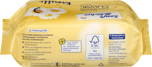 Feuchtes Toilettenpapier Classic Kamille Sanft&Sicher