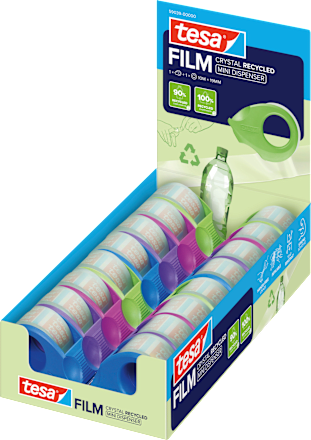 tesafilm® Crystal Recycled Mini Abroller  tesa