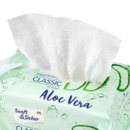 Feuchtes Toilettenpapier Aloe Vera Classic Sanft&Sicher