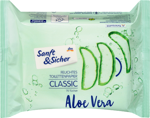 Feuchtes Toilettenpapier Aloe Vera Classic Sanft&Sicher
