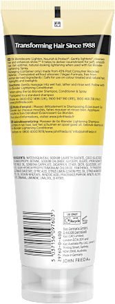 Șampon iluminator păr blond Go Blonder JOHN FRIEDA
