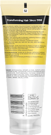 Balsam iluminator păr blond Go Blonder JOHN FRIEDA