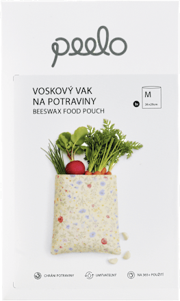 Voskový vak na potraviny - Kvety - veľkosť M peelo