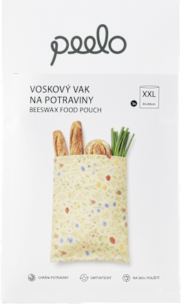 Voskový vak na potraviny - Kvety - veľkosť XXL peelo