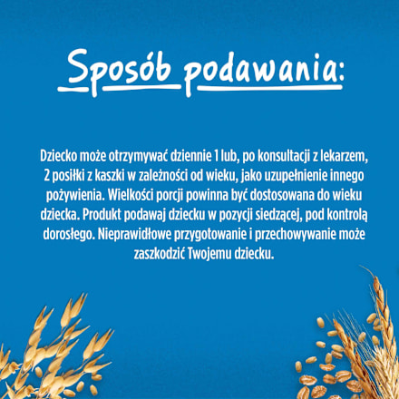 Kaszka mleczna 3 zboża, po 6. miesiącu  Gerber