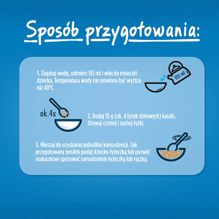 Kaszka mleczna ryżowo-owsiana jabłko, banan, truskawka, po 6. miesiącu Gerber