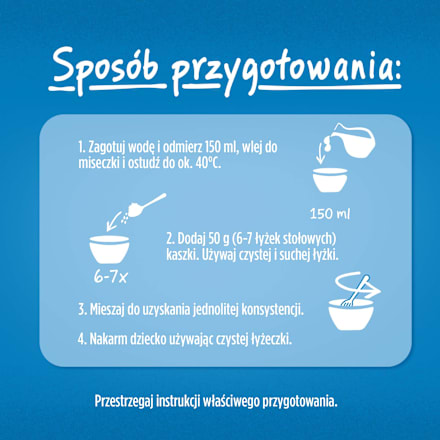 Kaszka owsiana mleczna banan, malina, po 6. miesiącu  Gerber