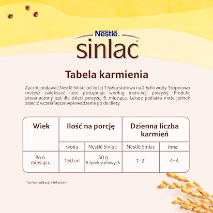 Produkt zbożowy bezglutenowy dla niemowląt, po 6. miesiącu Nestlé