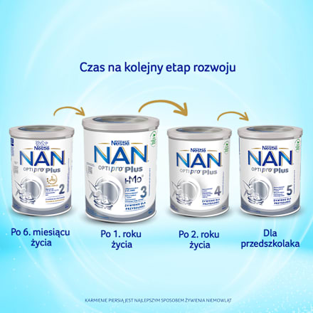 Mleko Optipro Plus 2 po 6 m-cu  Nestlé NAN