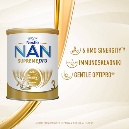 Produkt na bazie mleka dla dzieci Supremepro 3, po 1. roku życia Nestlé NAN