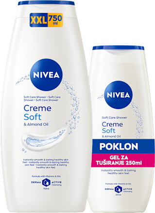 Creme Soft kremasti gel za tuširanje XXL (750ml+250ml gratis) NIVEA