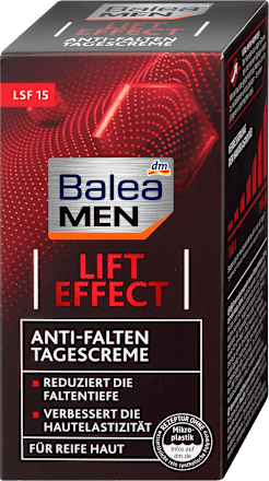Anti Falten Gesichtscreme Lift Effect LSF 15 Balea MEN