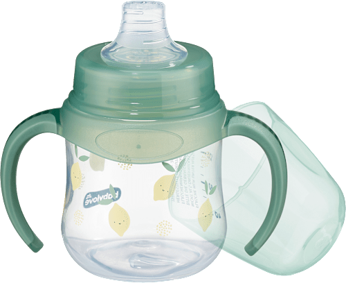 Trinklernflasche Weithals, grün, ab 6. Monat, 150 ml babylove