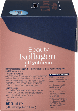 Étrend-kiegészítő ampullakúra Beauty Kollagen + Hyaluron Mivolis