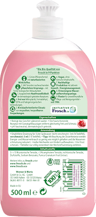 Spülmittel Balsam Granatapfel Frosch