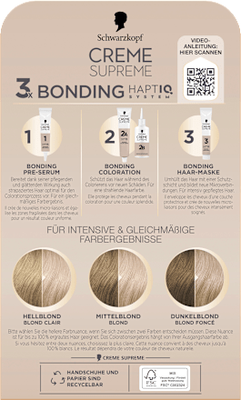 Dauerhafte Coloration Creme Supreme - Nr. 10-19 Extra Helles Perlblond Schwarzkopf CREME SUPREME
