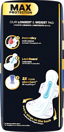 Ultimate-Binden Night Max Protection 6 mit Flügeln always