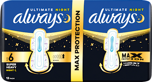 Ultimate-Binden Night Max Protection 6 mit Flügeln always