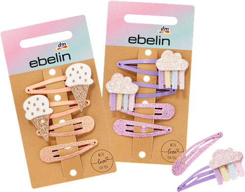 Haarclips Eis/Wolke ebelin