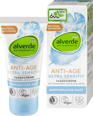 Дневен крем против стареене Ultra Sensitiv alverde NATURKOSMETIK