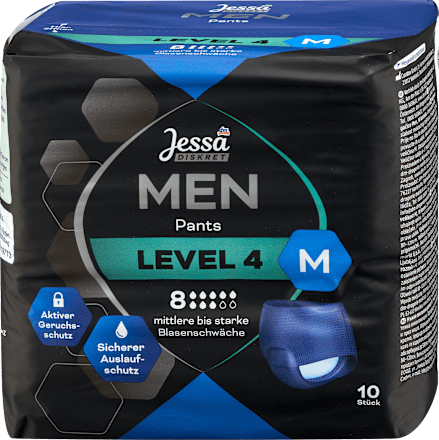 Pants da uomo per incontinenza level 4 - taglia M Jessa DISKRET