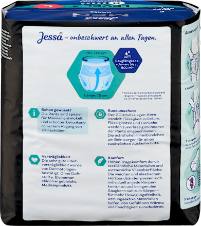 Chiloți incontinență bărbați, mărime L Jessa DISKRET