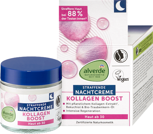 Noćna krema za zatezanje sa kolagenom alverde NATURKOSMETIK