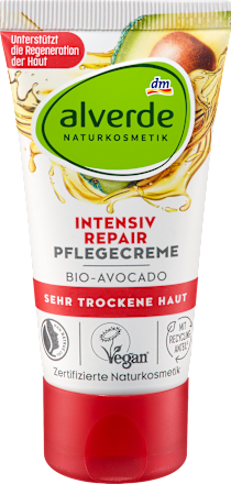 Intenzíven regeneráló arckrém bio avokádóval, nagyon száraz bőrre alverde NATURKOSMETIK