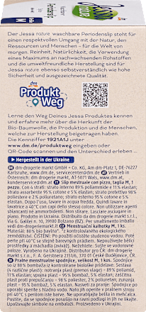 Mosható menstruációs fehérnemű nature, fekete, M méret Jessa