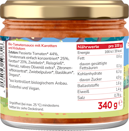 Tomatensauce Bluey ab 3 Jahren pumpkin organics