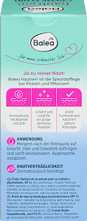 Creme Fluid hautrein LSF 15 Balea