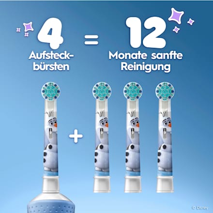 Aufsteckbürsten Kinder Frozen, ab 3 Jahren, extra weich Oral-B